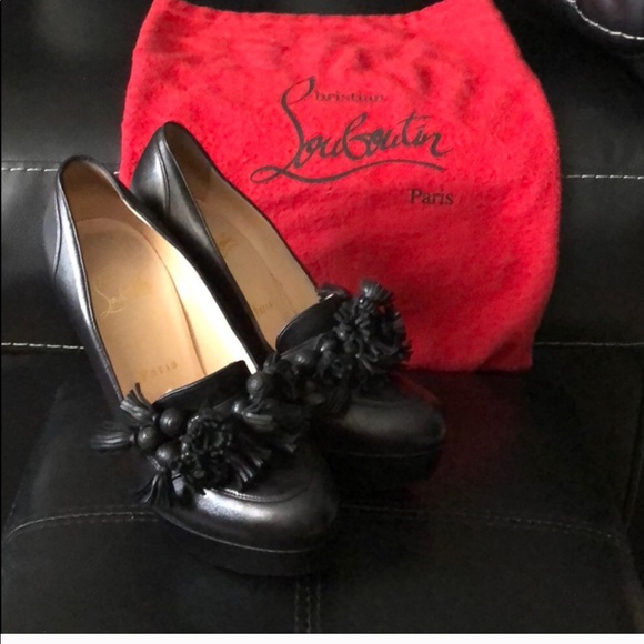 Christian Louboutin Shoes - Christian Louboutin Cute Tasselled Black Pumps